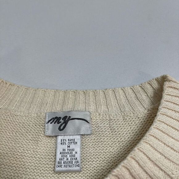 Vintage MY Pearl Y2K Sweater VTG Size Medium - Picture 8 of 13